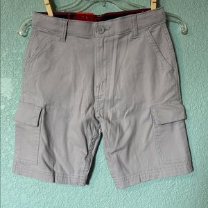 🆕 Levi's Light Grey Youth Utility Cargo Shorts, Size 12 - NWT